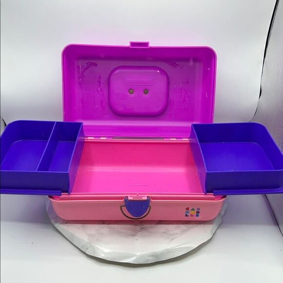 CABOODLES Vintage Purple and Pink Makeup Case - Picture 4 of 8